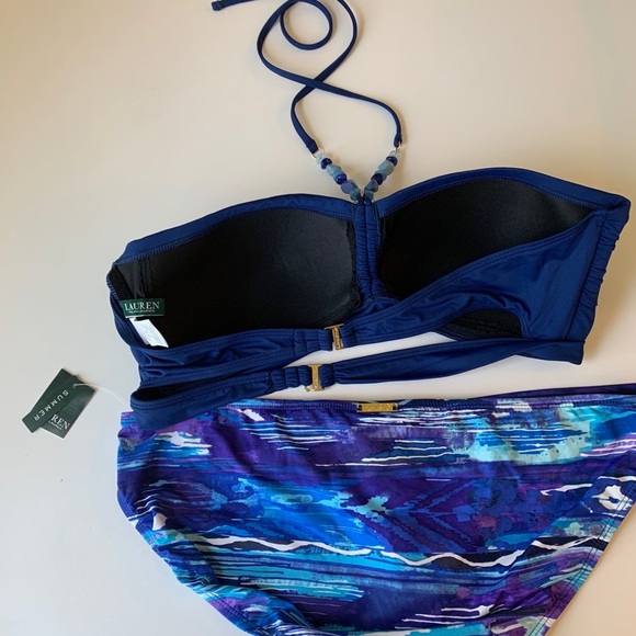 Lauren Ralph Lauren Bikini Set Size 16 - Picture 2 of 10